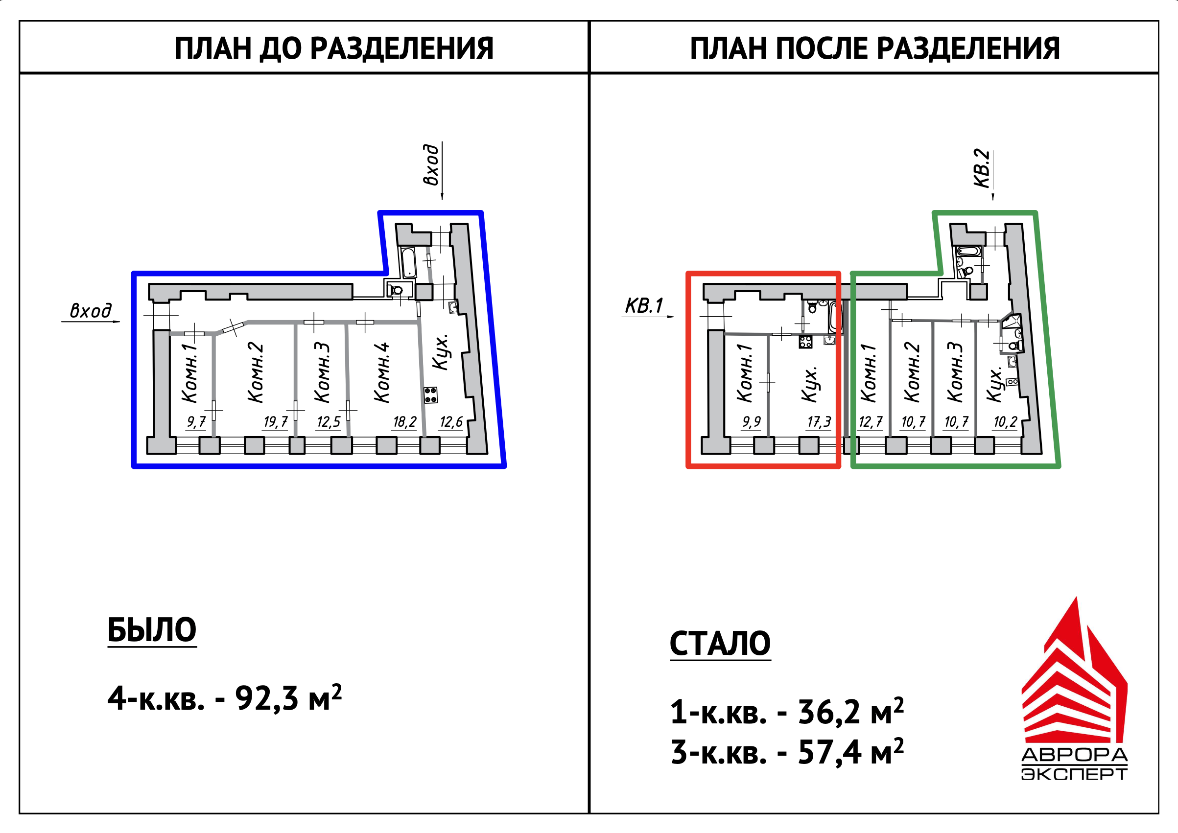 Разделение квартиры