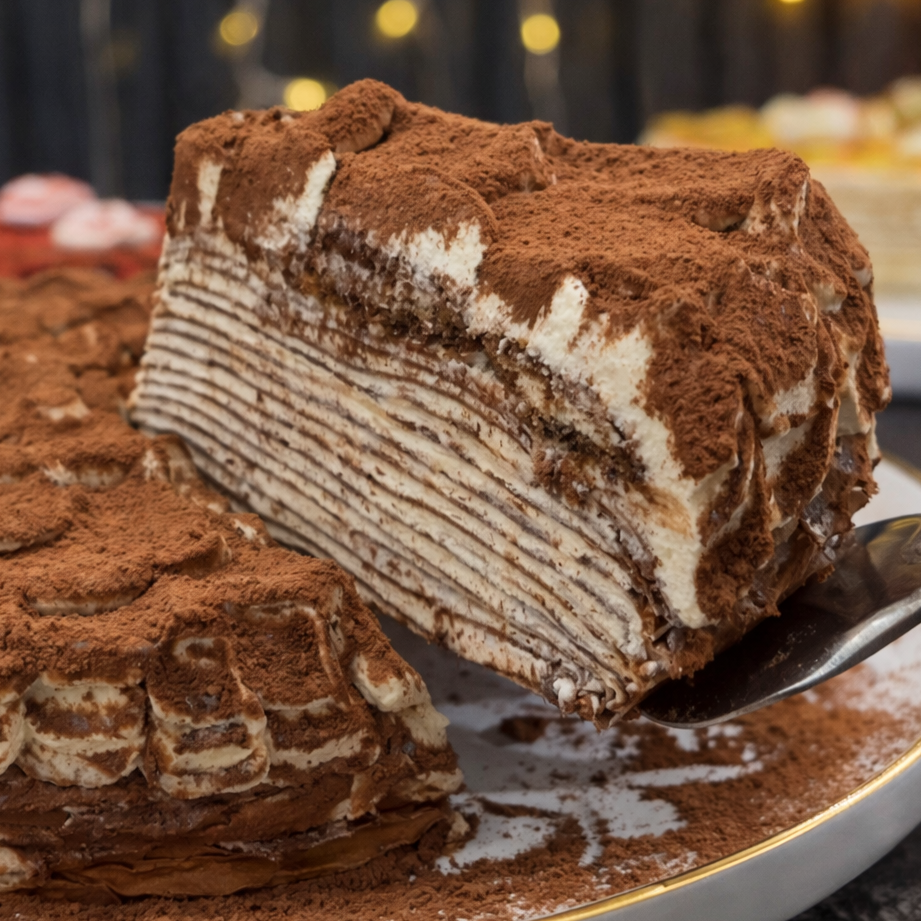 Блинный торт "Тирамису"